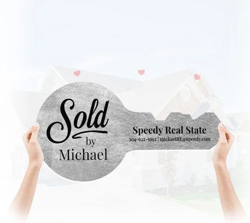 Miniatura 7 de Letrero de venta para agente de bienes raíces, regalo gigante para cabina de fotos, accesorios para casa, suministros de marketing vendidos por