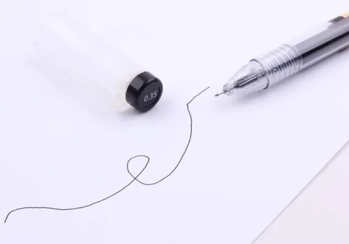Miniatura 7 de Bolígrafo de tinta de gel de 0.014 in, tinta negra, bolígrafo de tinta de gel extrafina, paquete de 12