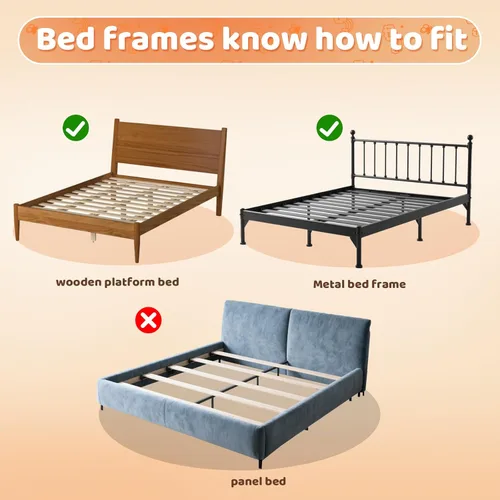 Miniatura 9 de Barandilla de Protección para Cama de Niños Pequeños - Rieles de Seguridad para Cama de Bebé Plegables y de Altura Ajustable de 32 Pulgadas