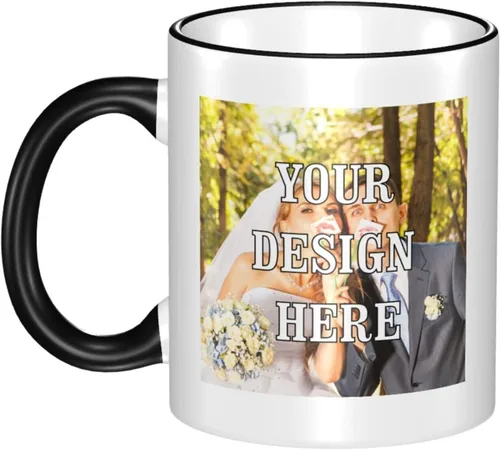 Taza de café personalizada, tazas personalizadas con logotipo y foto, taza personalizada, diseña tu propia taza de café personalizada, regalos