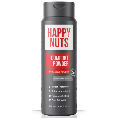 Miniatura 10 de HAPPY NUTS Desodorante en polvo Comfort para hombres: antirozaduras, sudor y control de olores para picazón deportista, sin aluminio, regalo