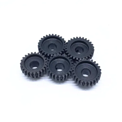 Miniatura 7 de KingVal Repuesto de 5 piezas M1 0.315 in 23T 24T 25T 26T 27T piñón de acero engranaje compatible con 1/5 RC coche cepillado sin escobillas motor