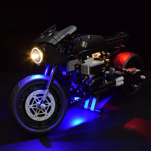 Miniatura 3 de LightGo Kit de iluminación LED diseñado para Lego 42155 The Batman Batcycle Building Set - No incluye modelo (versión clásica)