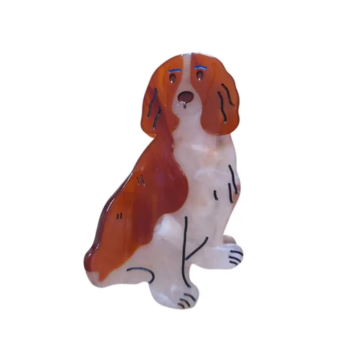 Miniatura 8 de Pinzas para el pelo de Beagle, pequeñas pinzas de garra para niñas, pinzas de acetato para mujeres (S15)