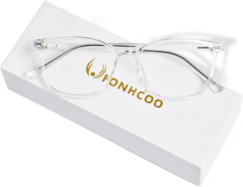 Miniatura 11 de FONHCOO Gafas de bloqueo de luz azul para mujeres y hombres, TR90, marco de moda, gafas de luz azul para computadora Gris