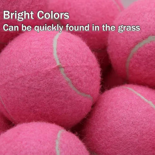 Miniatura 4 de SHYUJAJIE Pelotas de tenis, paquete de 6 pelotas de tenis de entrenamiento, pelotas de práctica de alta elasticidad para principiantes, pelotas