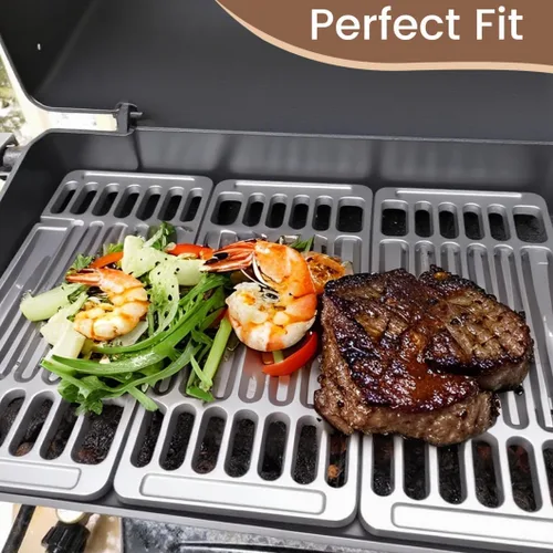 Miniatura 2 de PCBZ0A (paquete de 3) Rejilla ajustable de 6 1/4 pulgadas de ancho para parrillas de barbacoa, parrillas eléctricas de gas, rejillas de parrilla