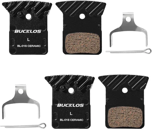 BUCKLOS 2 pares de pastillas de freno de disco BL-01S para cerámica Shimano N03A N04C L05A K04S K04Ti K05S K05Ti M8110 M7110 R9170-F R8070-F R7070-F