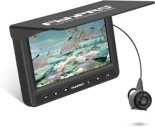 [Actualización FishPRO® 2026] Cámara de pesca submarina de 4.3 pulgadas [probada desde 2017] Cámara de pesca en hielo 1000 TVL con piscina magnética
