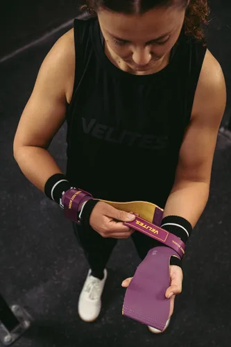 Miniatura 8 de Velites I Guantes Ultra Quad libres de magnesio I Manoplas para levantamiento de pesas I para entrenamiento cruzado o atletas de gimnasia I Mejora