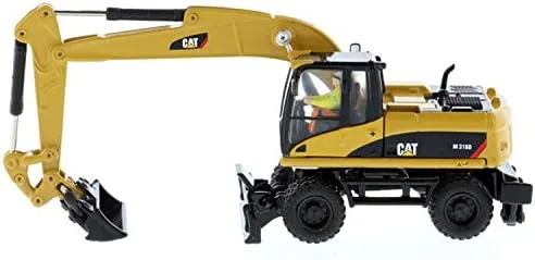 Miniatura 3 de Para CAT M318D Rueda Excavadora Estaño Caja Versión 1/87 DIECAST Modelo CAR Truck