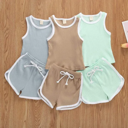 Miniatura 2 de Nituyy - Conjunto de pantalones cortos con cordón para bebé
