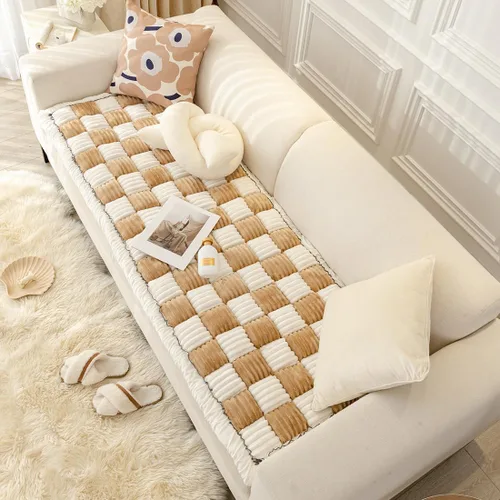 Miniatura 3 de vctops Farmhouse Buffalo - Cojín antideslizante para silla de cocina y comedor con lazos, cojín antideslizante de franela de felpa suave y mullida
