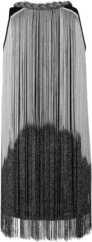 Miniatura 5 de kayamiya Women's Flapper Dresses 1920s Gatsby Vintage Swing Long Tassel Fringe Ballroom Dance Cocktail Dress