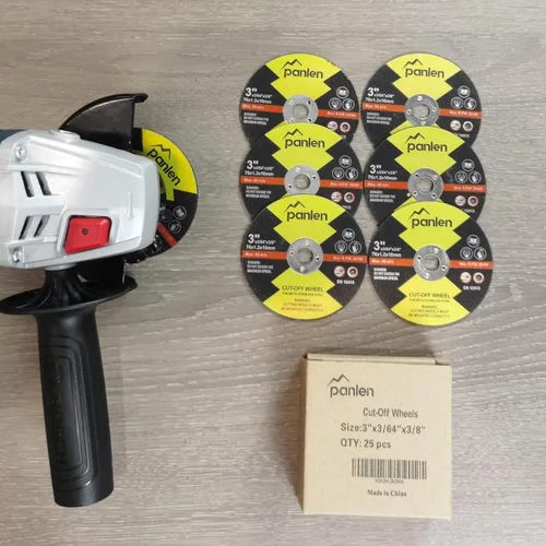 Miniatura 5 de 25 ruedas de corte de 3 pulgadas x 3/64x3/8 para metal, discos de corte delgados, se adapta a cualquier amoladora angular o herramienta de aire
