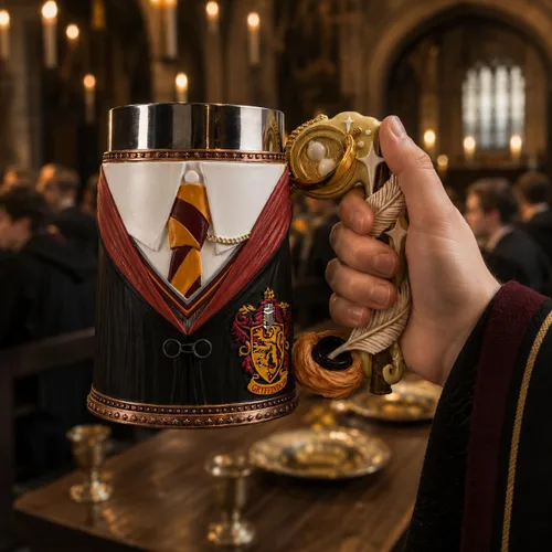 Miniatura 2 de Nemesis Now Taza coleccionable de Harry Potter, jarra de cerveza de resina pintada a mano con inserto extraíble, mercancía de Harry Potter (6.1 in)
