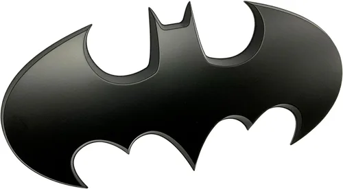 Miniatura 16 de Fan Emblems Emblema de coche de Batarang de Batarang de 1989, símbolo de Batarang 3D, color negro mate, tamaño: 3.8 x 1.8 x 0.2 pulgadas - 1989