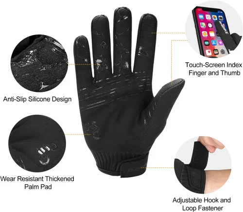 Miniatura 5 de INBIKE - Guantes para bicicleta de montaña MTB, categoría BMX, categoría ATV, todoterreno, DH, de descenso, para ciclismo, carretera, carreras