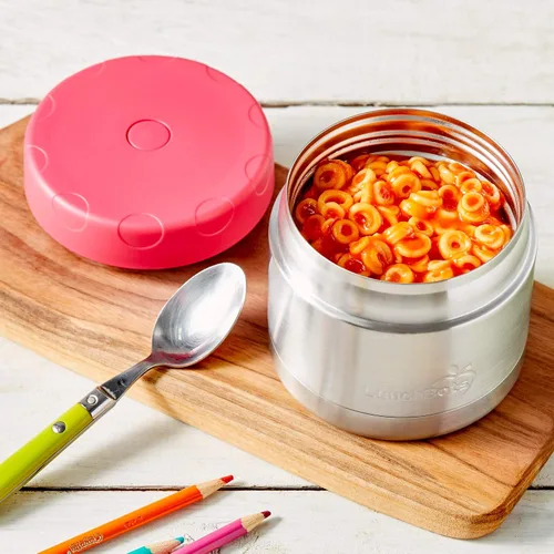 Miniatura 9 de LunchBots Termo térmico de acero inoxidable de 12 onzas de boca ancha – Termo aislado con tapa ventilada – Mantiene la comida caliente o fría