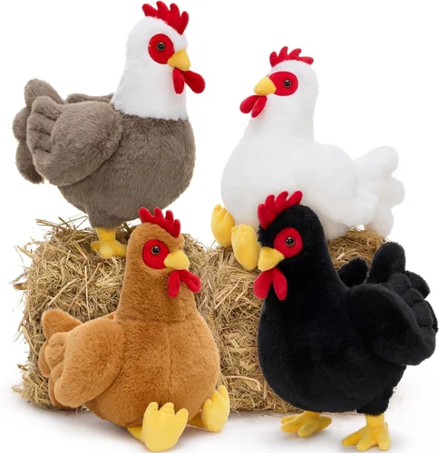 Miniatura 15 de Tezituor Juego de 4 animales de peluche de murciélago grandes, de 22 pulgadas, gran peluche realista de murciélago que crece en la oscuridad