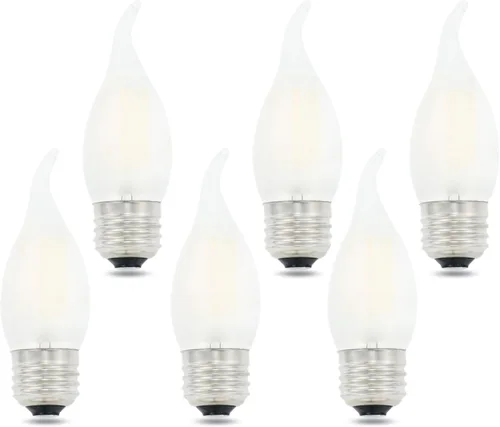 Miniatura 5 de Bombillas LED para lámpara de araña equivalente a 40 W, base E26, regulable, 4 W, 2700 K, blanco cálido, bombilla B11 E26 para candelabro