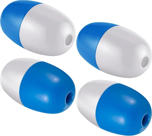 Miniatura 10 de Lewtemi Boyas Flotadoras Cuerdas Flotadoras Marinas, 12 cm x 7 cm, Boyas Marcadoras de Pesca de Agua Profunda con Agujero de 1.5 cm de Profundidad