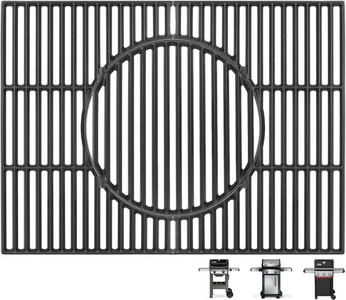 Miniatura 9 de 64812 Piezas de repuesto para Weber Gourmet BBQ System Rejillas de cocina GS4 Spirit II & I Spirit 300 SER, Genesis 1000-5000, plata B/C