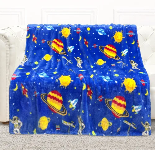 Miniatura 13 de mermaker Mantas de camión de construcción para niños, 380 GSM, manta de vehículos de construcción para niños y niñas, manta de forro polar suave