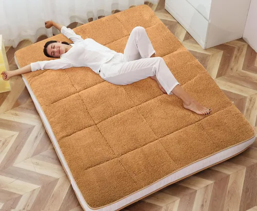 ABORON Colchón japonés para suelo, colchón de futón de tamaño individual/matrimonial, tapete de tatami de 4 pulgadas de grosor, colchón plegable