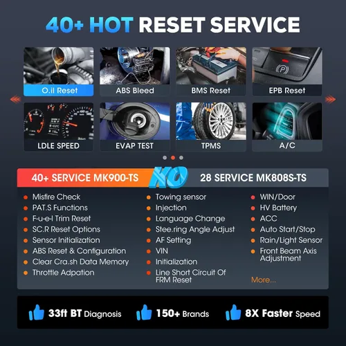 Miniatura 3 de Autel - MK808 Herramienta de diagnóstico automotriz