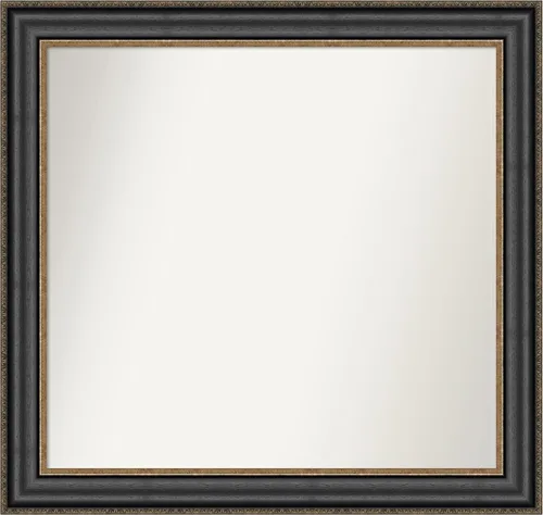 Miniatura 363 de Amanti Art Espejo personalizado, espejo de baño negro puente, espejo de pared o espejo de tocador de baño sobre el fregadero (26 x 26 pulgadas)