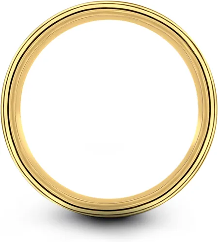 Miniatura 2 de Regalo para fanático estético vintage, anillo de espejo de mano, 0.315 in, pulido pulido, tungsteno, aniversario, boda, grabado personalizado