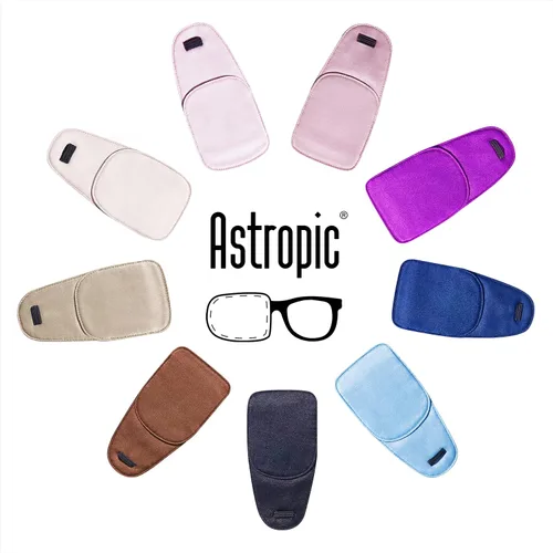 Miniatura 6 de Astropic Parche de seda para ojos para adultos, niños, gafas para cubrir cualquier ojo (M, rosa polvoriento)