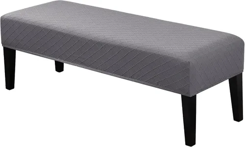 Miniatura 14 de Lebaley Funda Impermeable para Banco de Comedor Elástica Rectangular Protector de Asiento de Banco Funda Deslizable Extraíble Lavable Fundas