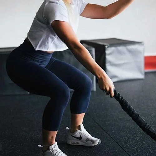 Miniatura 2 de Gayhay - Leggings capri de cintura alta para mujer, suaves, ajustados, ideales para yoga, correr, ciclismo y entrenamiento