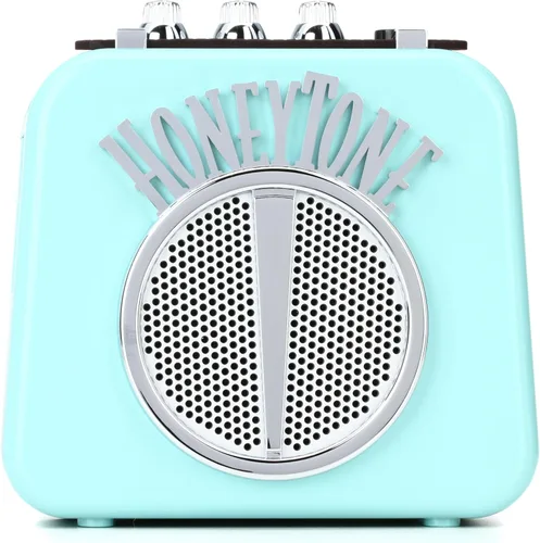 Miniatura 2 de Danelectro Honeytone N-10, amplificador pequeño de guitarra, color aqua
