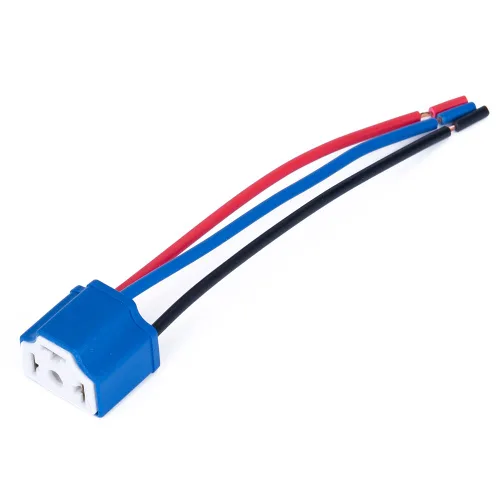 Miniatura 3 de Paquete de 2 conectores de cerámica para arnés de cableado H4 9003 HB2, compatible con automóvil, camión, barco, marino