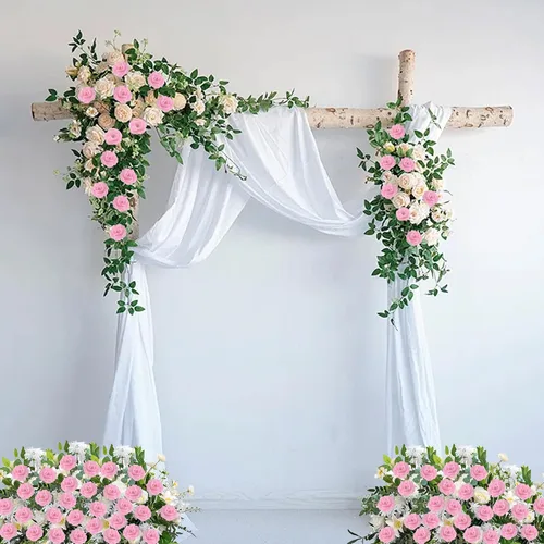 Miniatura 8 de 50 unidades de cabeza de rosa, flores artificiales a granel para manualidades, cabeza de flor de seda de rosa falsa de 3 pulgadas, flores sintéticas