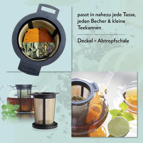 Miniatura 4 de Cesta de infusión Finum, L, Negro