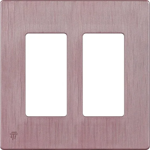 Miniatura 116 de ENERLITES Placas de pared decorativas sin tornillos, cubiertas de tomacorrientes seguras para niños, tamaño de 4 posiciones, 4.68" H x 8.30" L, Negro