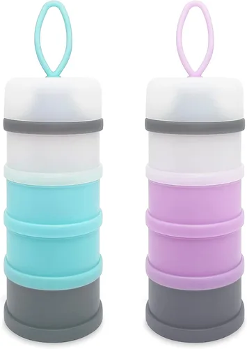 Miniatura 11 de Dispensador de fórmula para bebés, contenedor de fórmula, contenedor dispensador portátil de leche en polvo, contenedor de almacenamiento de viaje