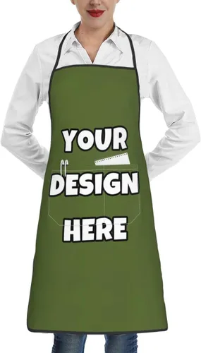 Miniatura 22 de Delantal personalizado con logotipo de imagen, nombre de texto, delantales de cocina personalizados para chef para hombres y mujeres