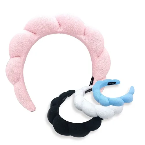 Miniatura 9 de Diadema de spa para mujer, diadema de esponja para lavar la cara, diadema de maquillaje, diadema de cuidado de la piel, diadema de spa, diadema