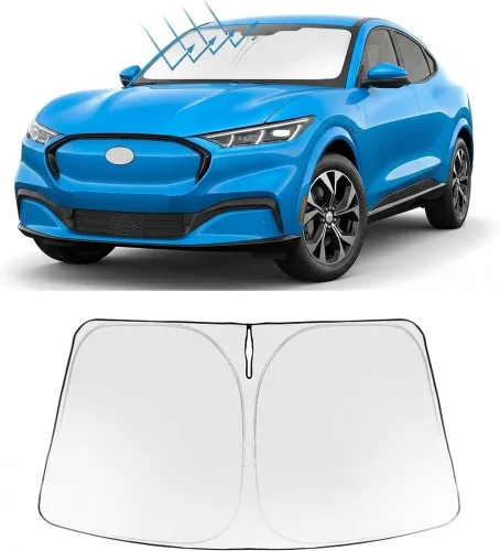 Miniatura 262 de Proadsy Parasol para parabrisas actualizado 2025, ajuste personalizado Dodge RAM 1500 2Dr 2019-2024 2025, 4 capas, plegable, protector de parasol
