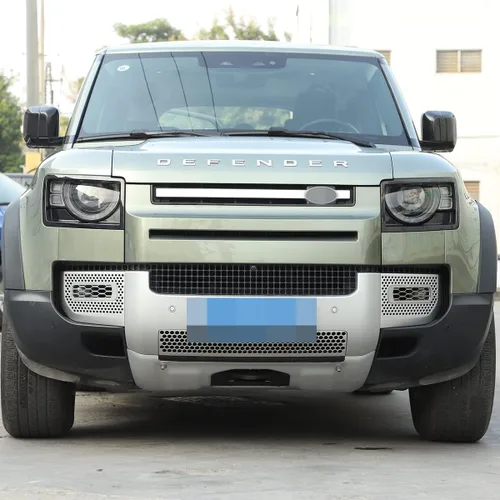 Miniatura 5 de YIWANG Acero inoxidable para Land Rover Defender 90 110 2020-2022 luz antiniebla trasera y luz antiniebla delantera, accesorios de cubierta de red