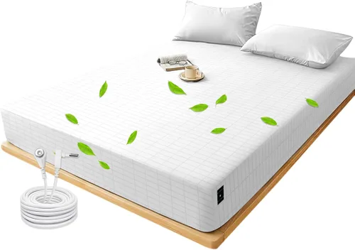 Miniatura 12 de Grounding Sheets - Sábana bajera ajustable de 39 x 75 x 15 pulgadas, 10% fibra plateada pura, sábanas de cama con tierra para mejorar el sueño