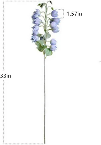 Miniatura 4 de XZJMY 3 piezas de flores artificiales de seda de arándano para exteriores, plantas falsas de plástico sintético para decoración de oficina en casa