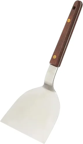 Miniatura 9 de TIKUSAN Okonomiyaki - Espátula giratoria para barbacoa, mango de madera, hecho en Japón (2.8 x 7.2 pulgadas)