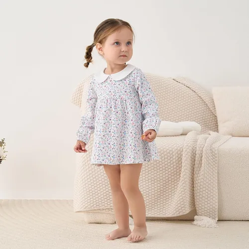 Miniatura 45 de pureborn Vestido de bebé niña 0-24 meses
