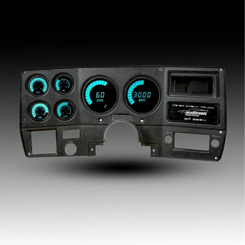 Miniatura 4 de Intellitronix Panel de medidor digital de barras LED para camiones Chevy 1973-1987 – Actualización de panel de tablero de ajuste directo – Blanco